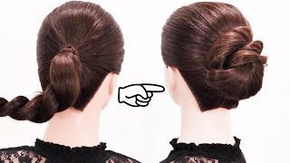 仕事用の髪 まとめ方 朝でも出来る簡単 ロープ編みシニヨン/Chie’s Hair